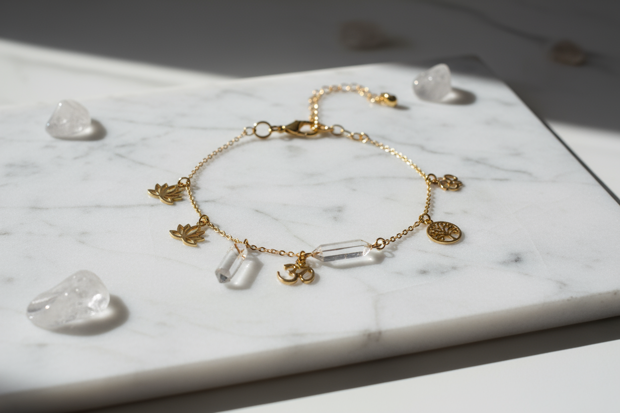 Gold Charm Wellness Bracelet